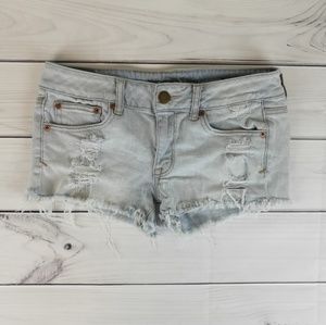 SOLD American Eagle Light Wash Distressed Shorts